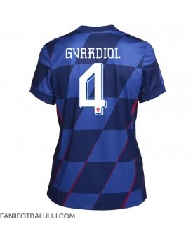 Croația Josko Gvardiol #4 Echipament de Fotbal Replică European 2024 Femei Deplasare